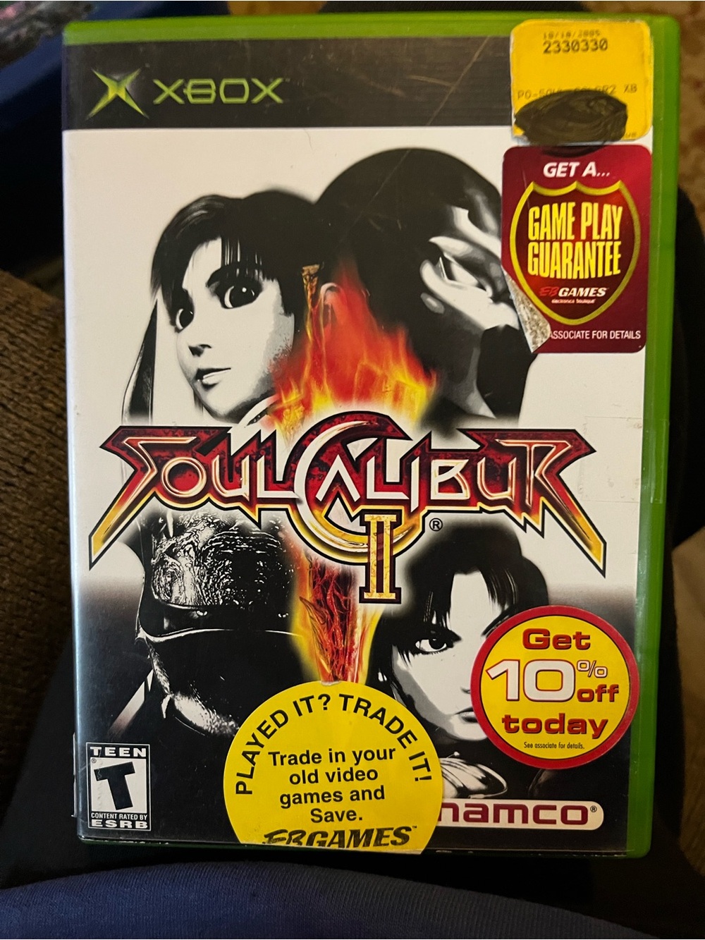 Soulcalibur II (Microsoft Xbox, 2003) Complete with Case & Disc (EB Games Sticke